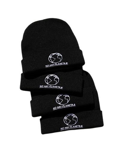 Gorro Tejido -  Bordado No hay planeta B