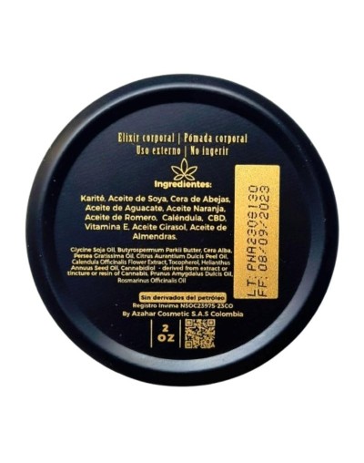 Crema natural con CBD para la piel, rostro, músculos y articulaciones