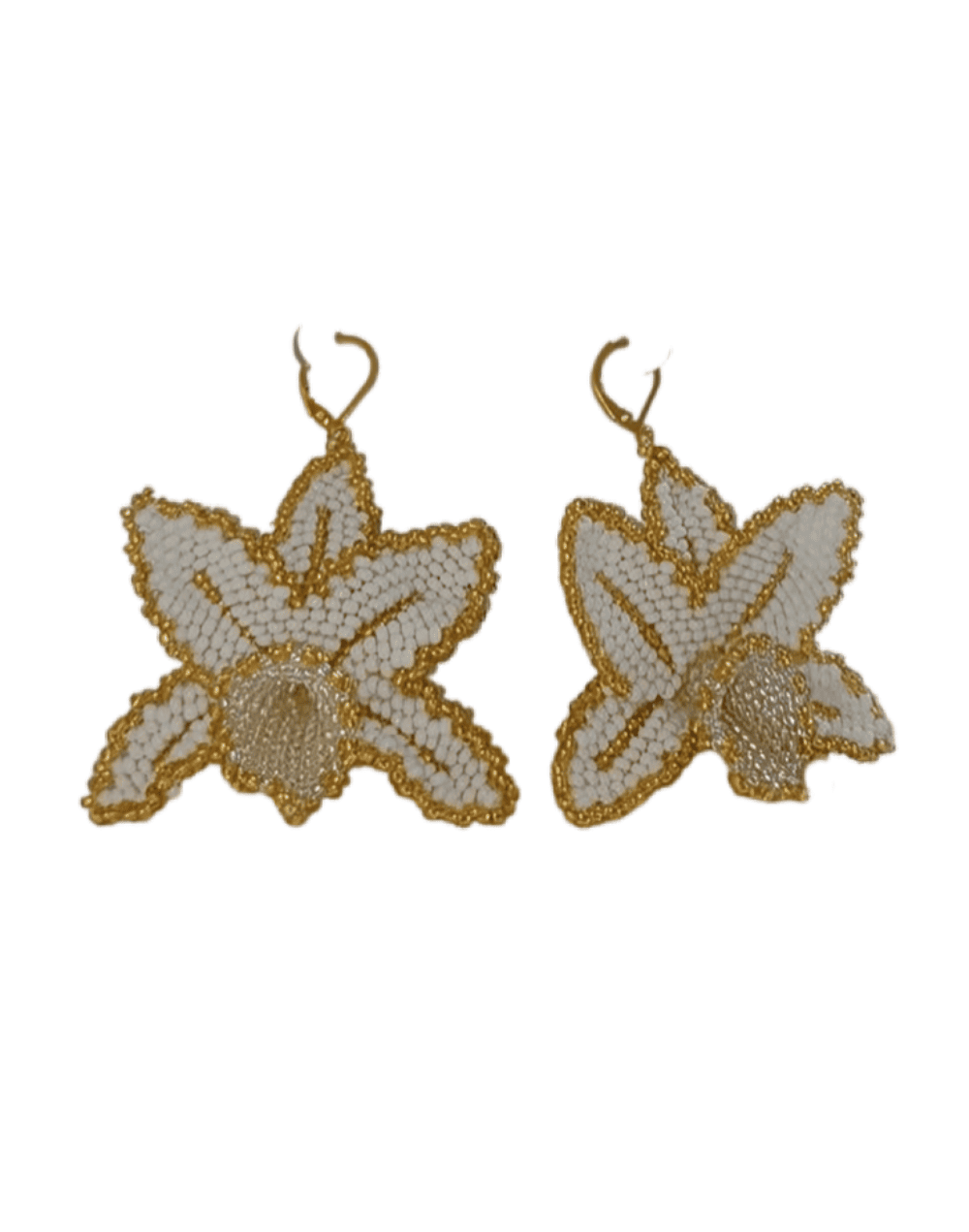 Aretes Orquídeas Blancas