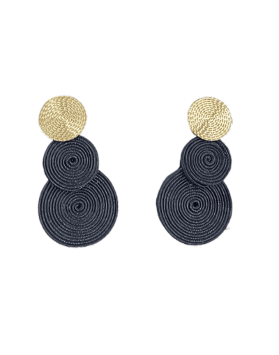 Aretes Circulos Negros