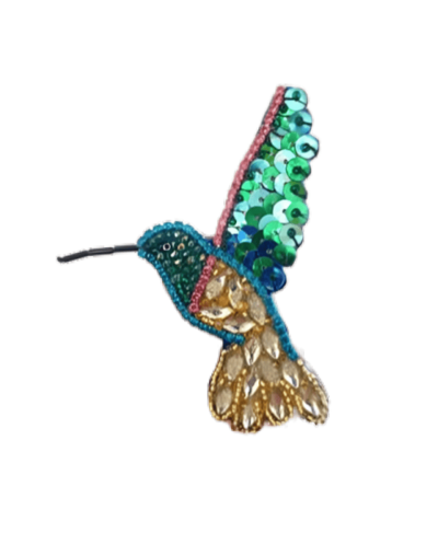 Prendedor Lentejuelas Colibrí