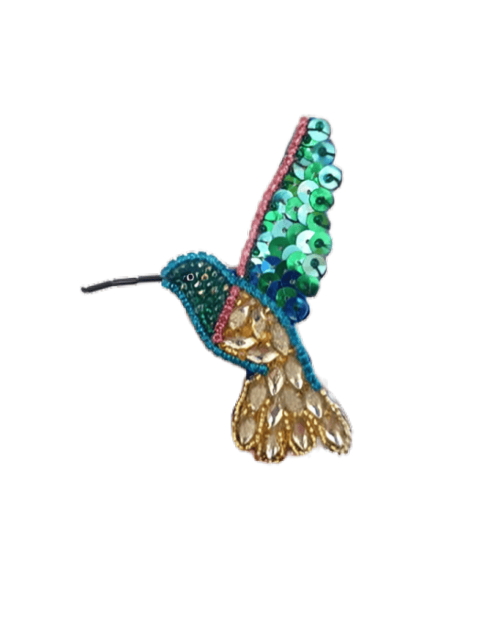 Prendedor Lentejuelas Colibrí