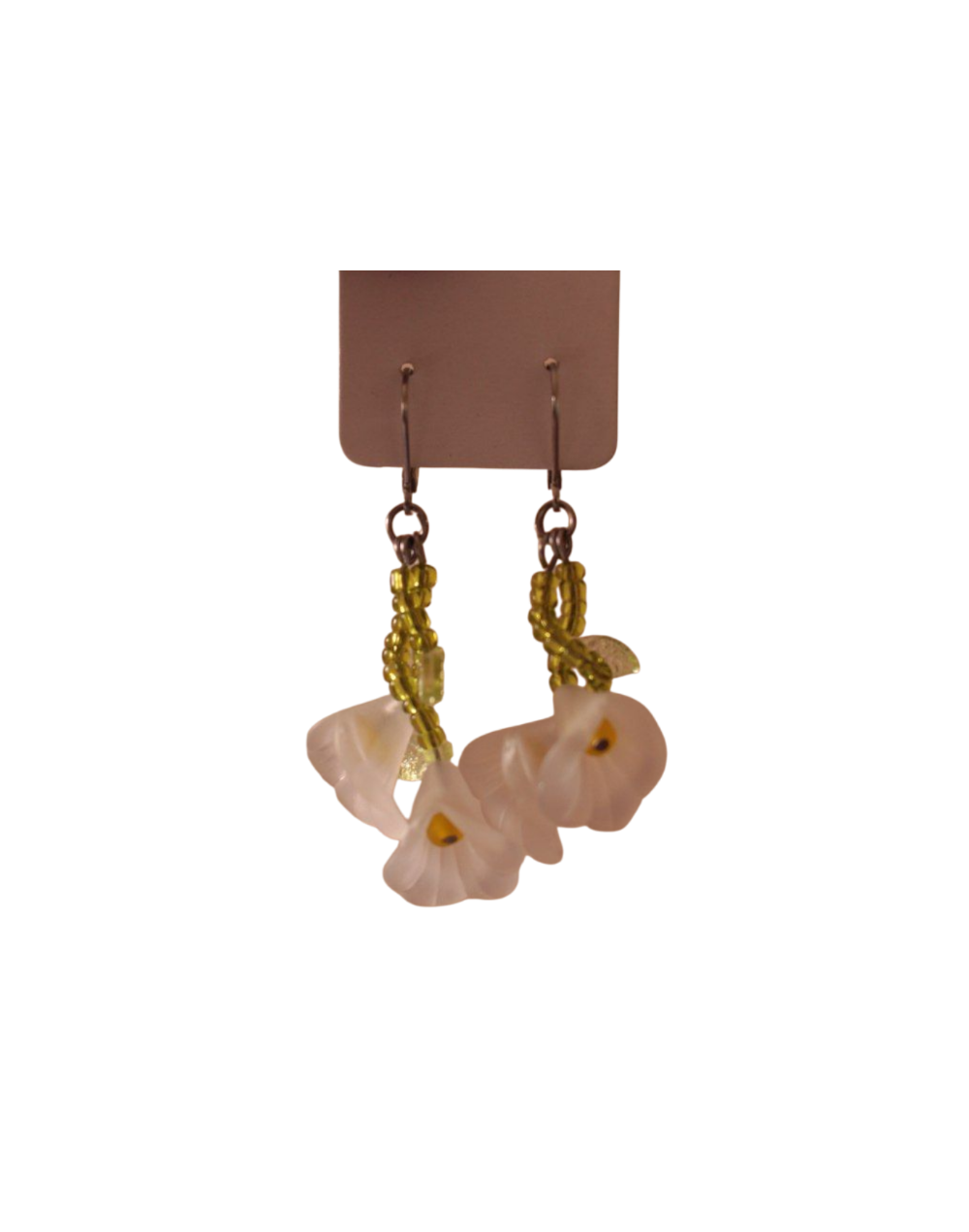 Aretes Lirios Blancos 