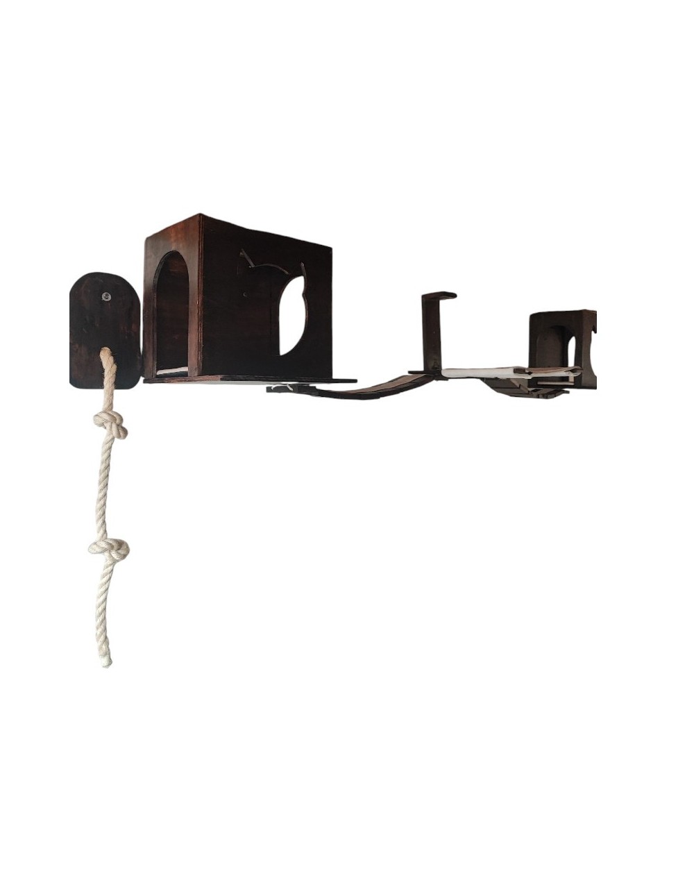 Combo Confianza gimnasio para gatos en madera