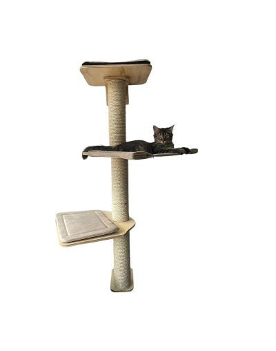 Gimnasio Escaladores para gatos en torre de 3 niveles