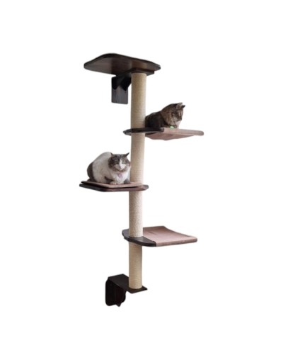 Gimnasio Escaladores para gatos en torre de 4 niveles