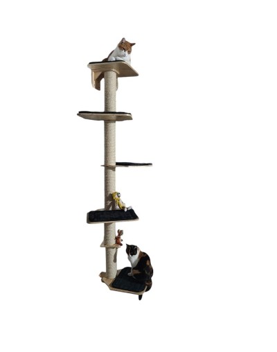 Gimnasio Escaladores para gatos en torre de 5 niveles