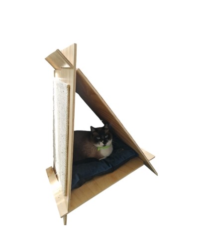 Dinámico Triángulo Rascador para Gatos Consentido