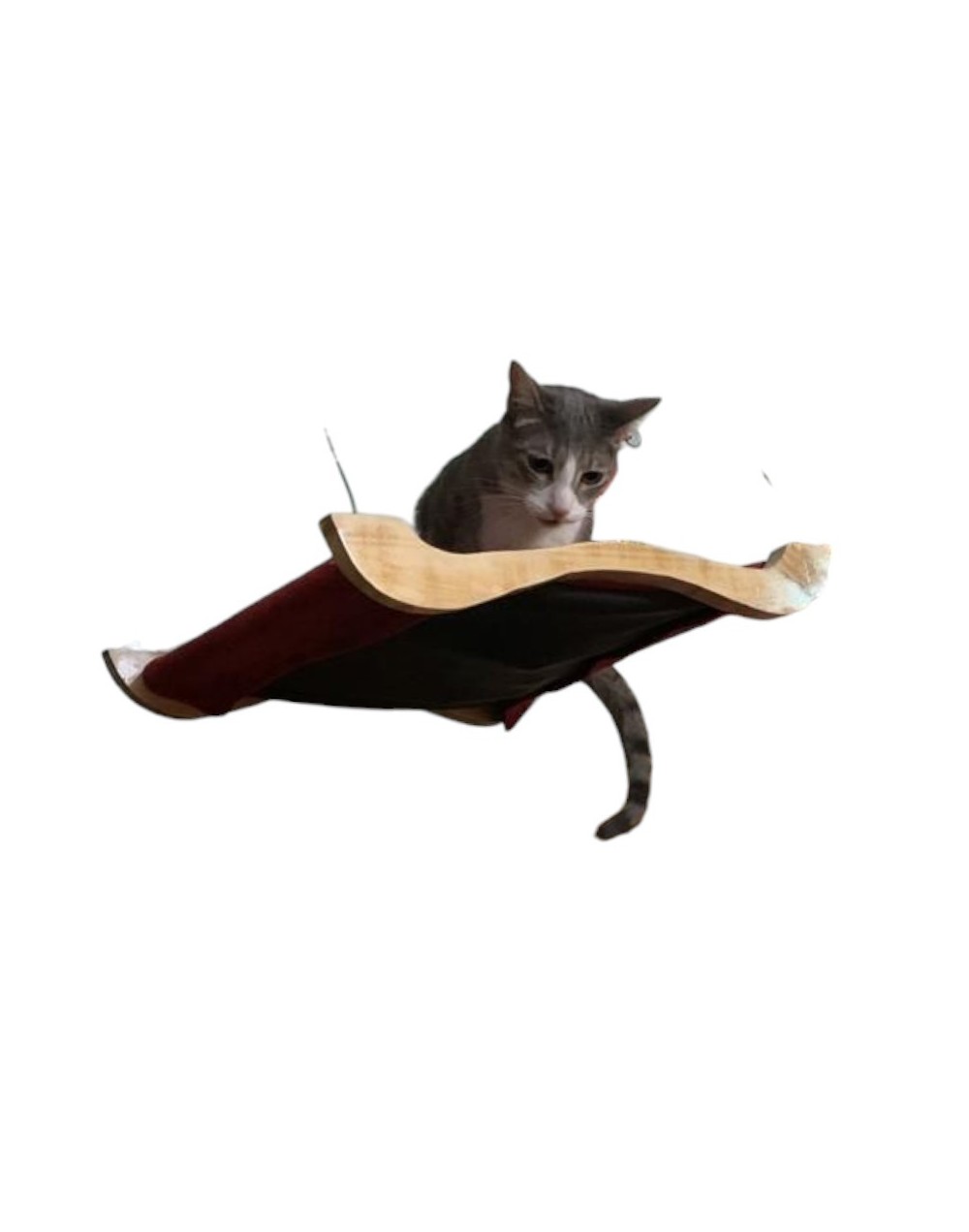 Indispensable Hamaca de ventana para gatos en madera