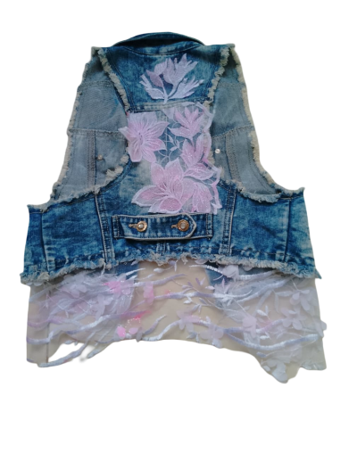 Chaleco en jean para dama