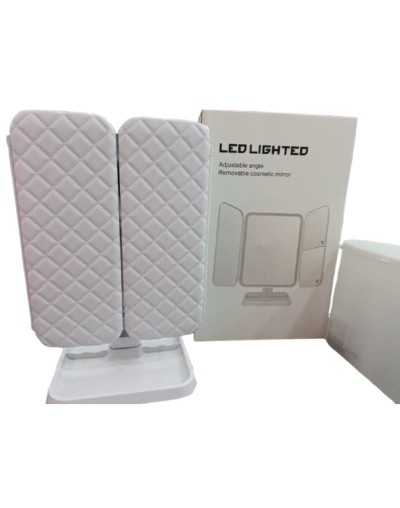 Espejo cosmético con luz led