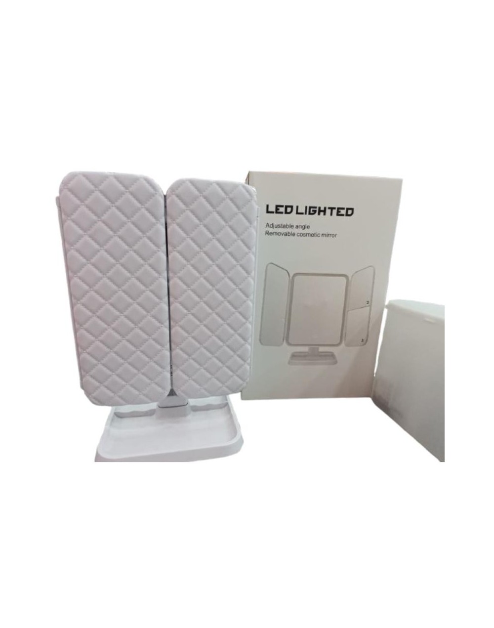 Espejo cosmético con luz led