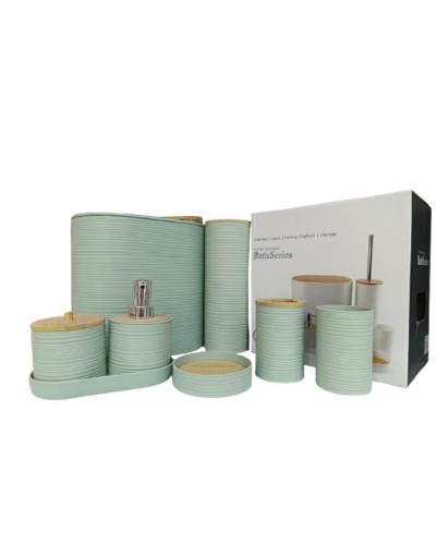 Set de 6 accesorios para baño 
