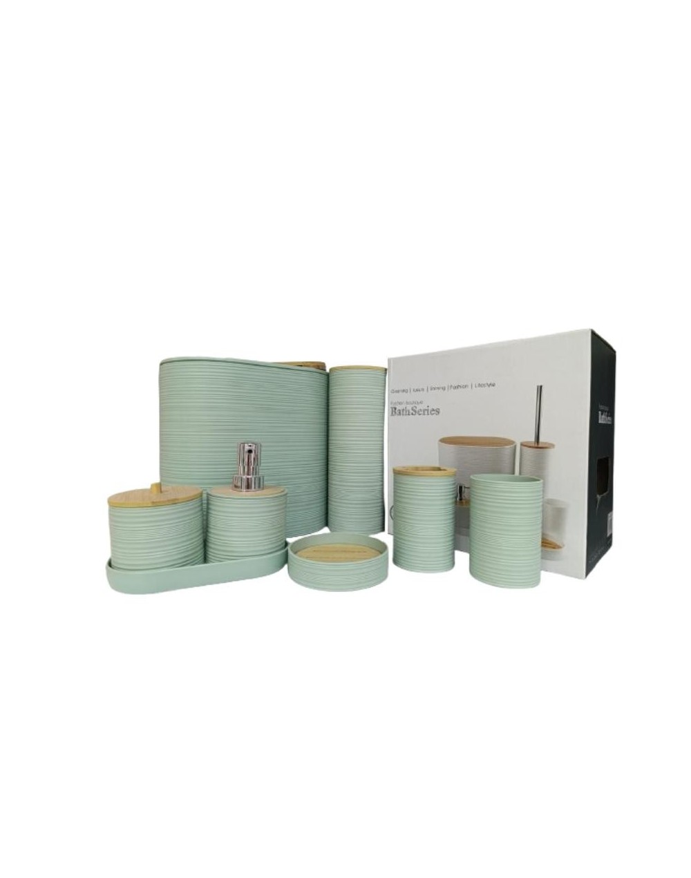 Set de 6 accesorios para baño 