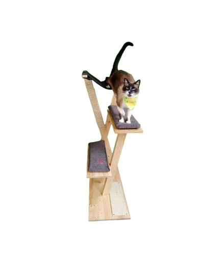 Creativo Gimnasio para gato en Madera 3 niveles