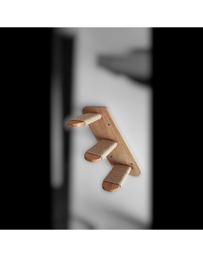 Escaleras de pared gimnasio rascador para gatos madera