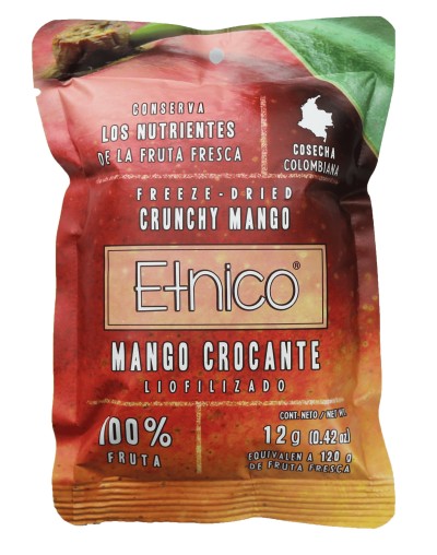 MANGO CROCANTE LIOFILIZADO 12g Caja por 12 undidades incluye envio