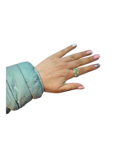 Anillo, piedras japonesas