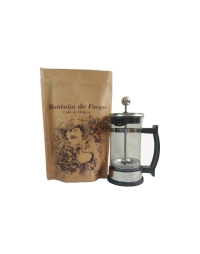 Combo de 12 250 gramos libra de entremonte café de origen y prensa francesa 350 ml