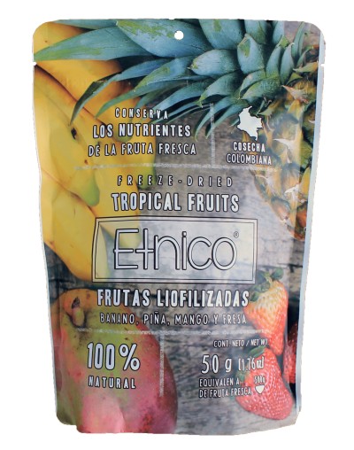 MIX TROPICAL FRUTAS LIOFILIZADAS 50g Caja por 6 unidades incluye envio