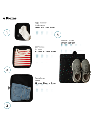 Organizador de Ropa Basic – Chuzpaz Go