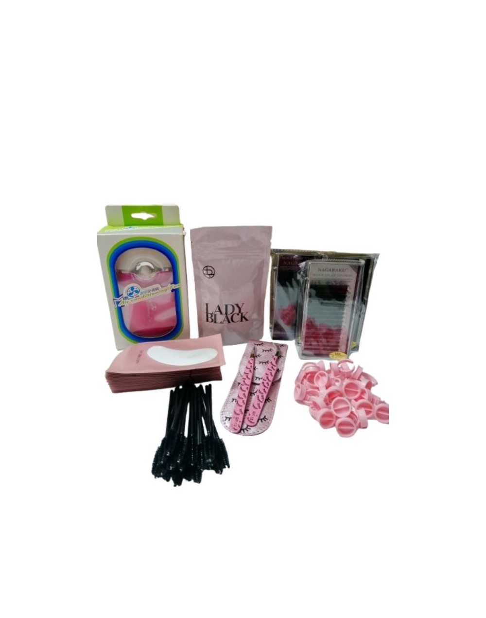 Kit para extensiones de pestañas pelo a pelo