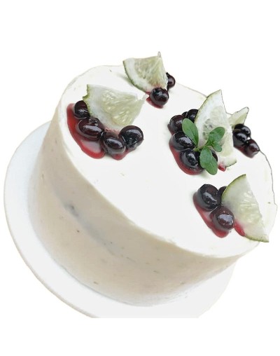 Torta de limón y arándanos