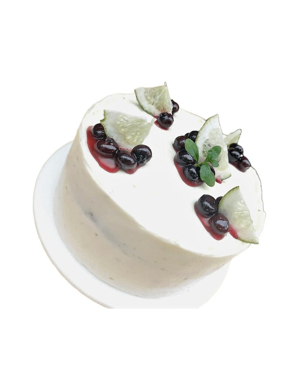 Torta de limón y arándanos