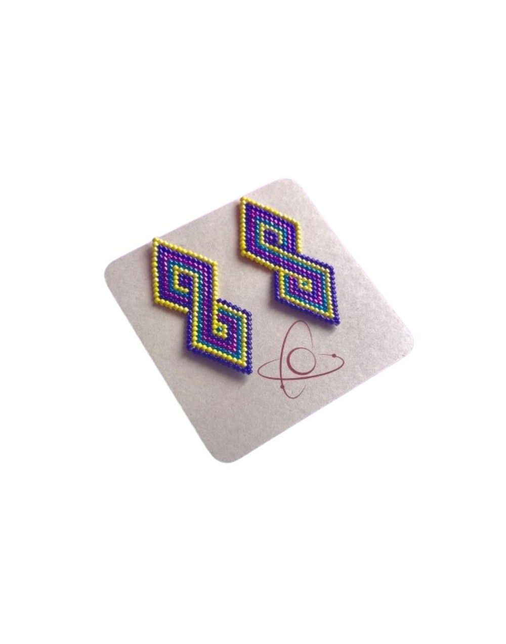 Aretes hechos en cristales Miyuki