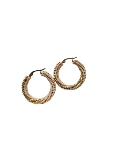 Candongas Lily - Beige/Dorado