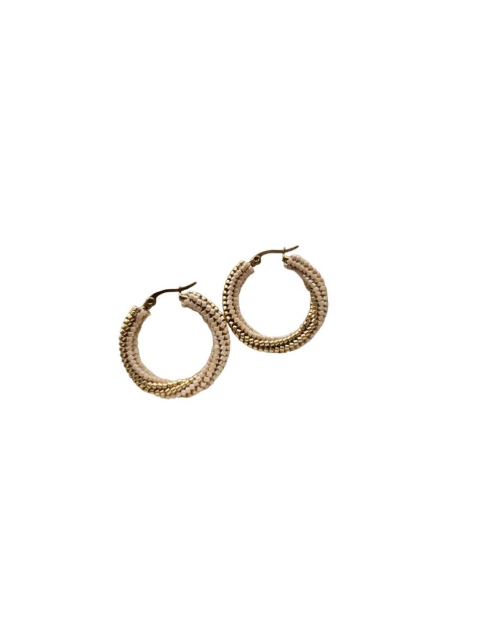Candongas Lily - Beige/Dorado