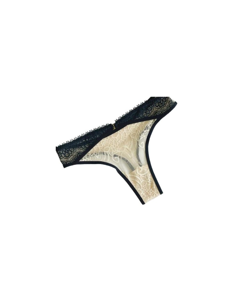 ECLAIR Tanga Encaje Bicolor