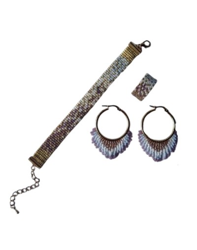 Set Angel, brazalete/anillo/candongas