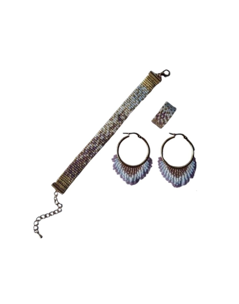 Set Angel, brazalete/anillo/candongas