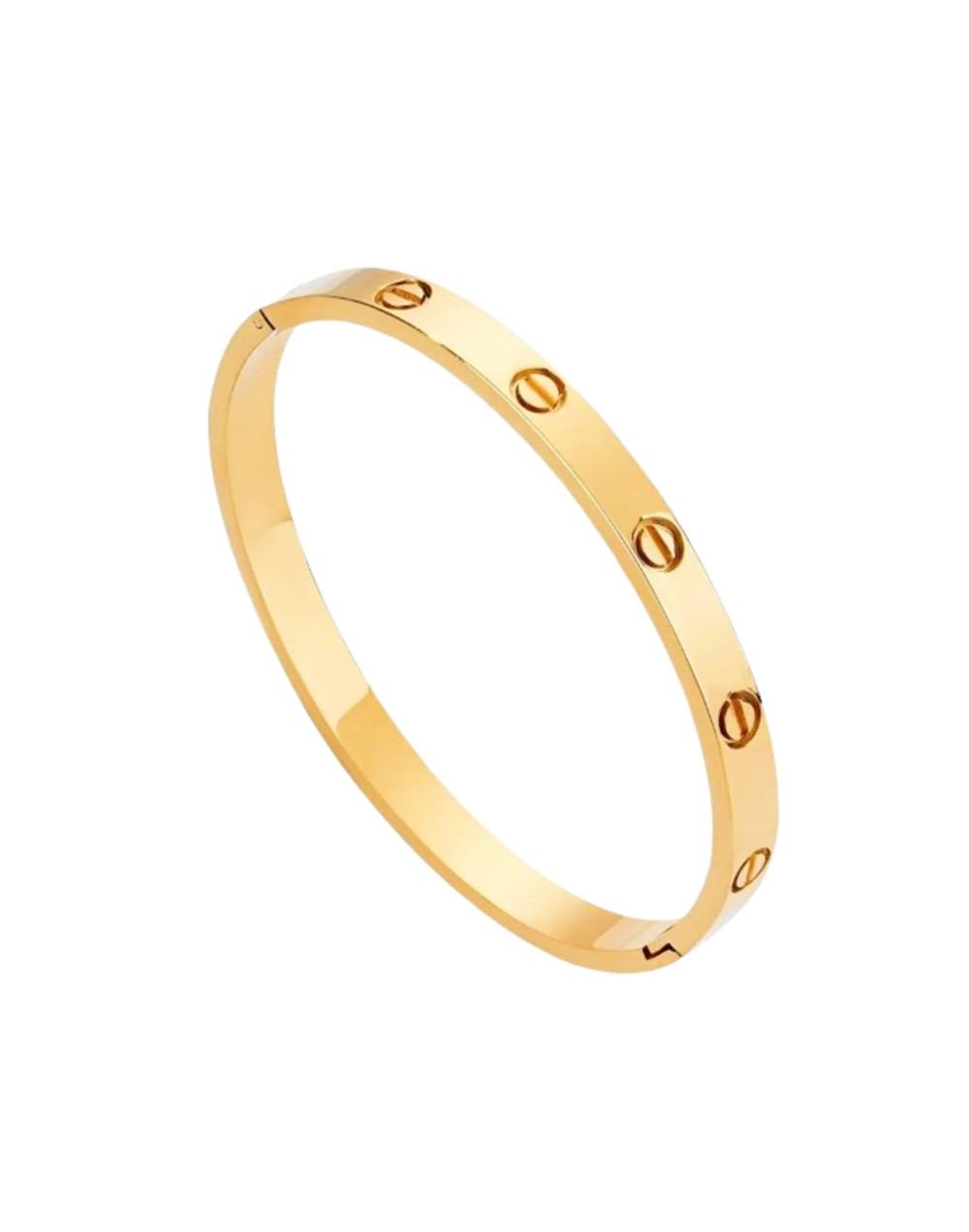 Pulsera dorada con brillante