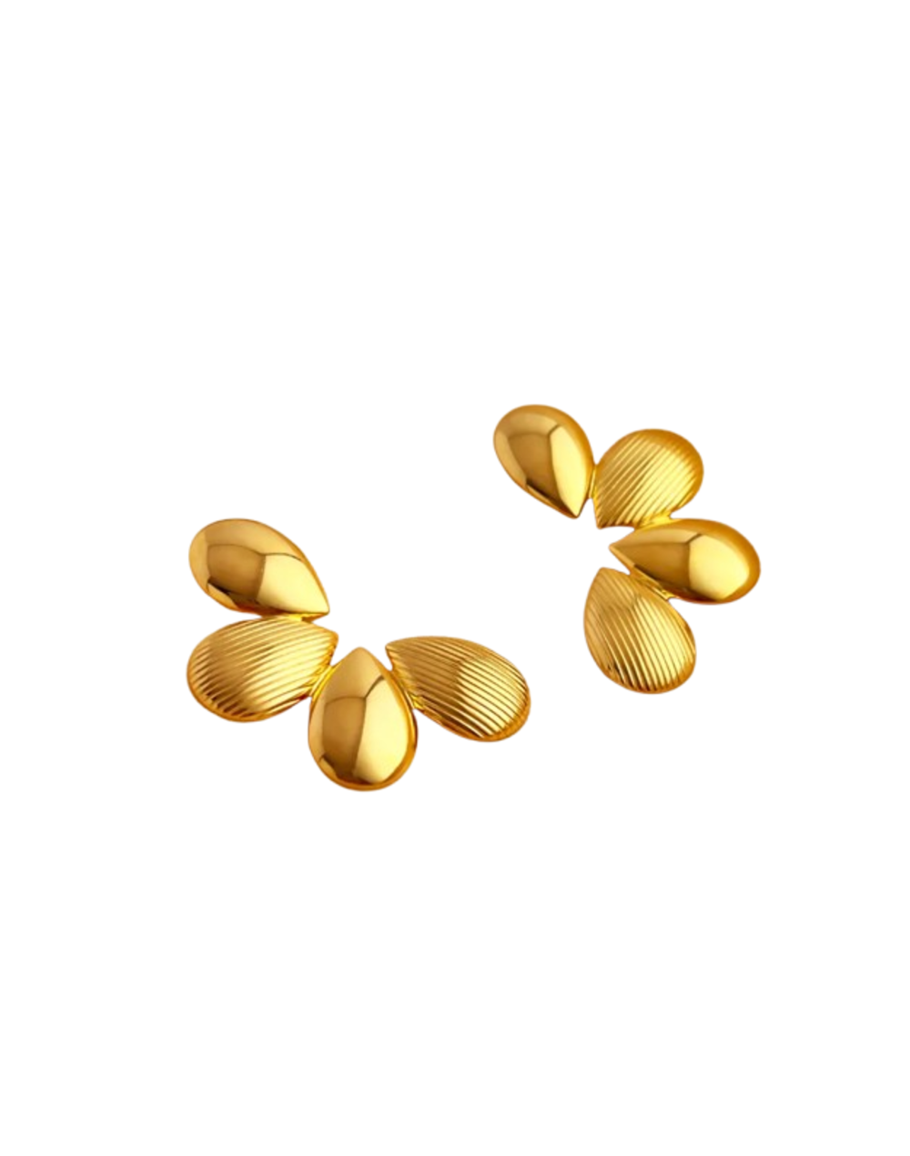 Aretes media flor