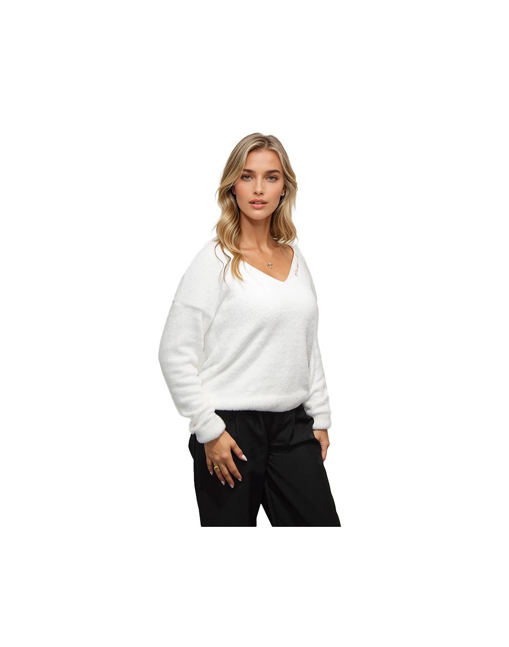EMC922U08 Buzo Serena Color Marfil Talla Unica
