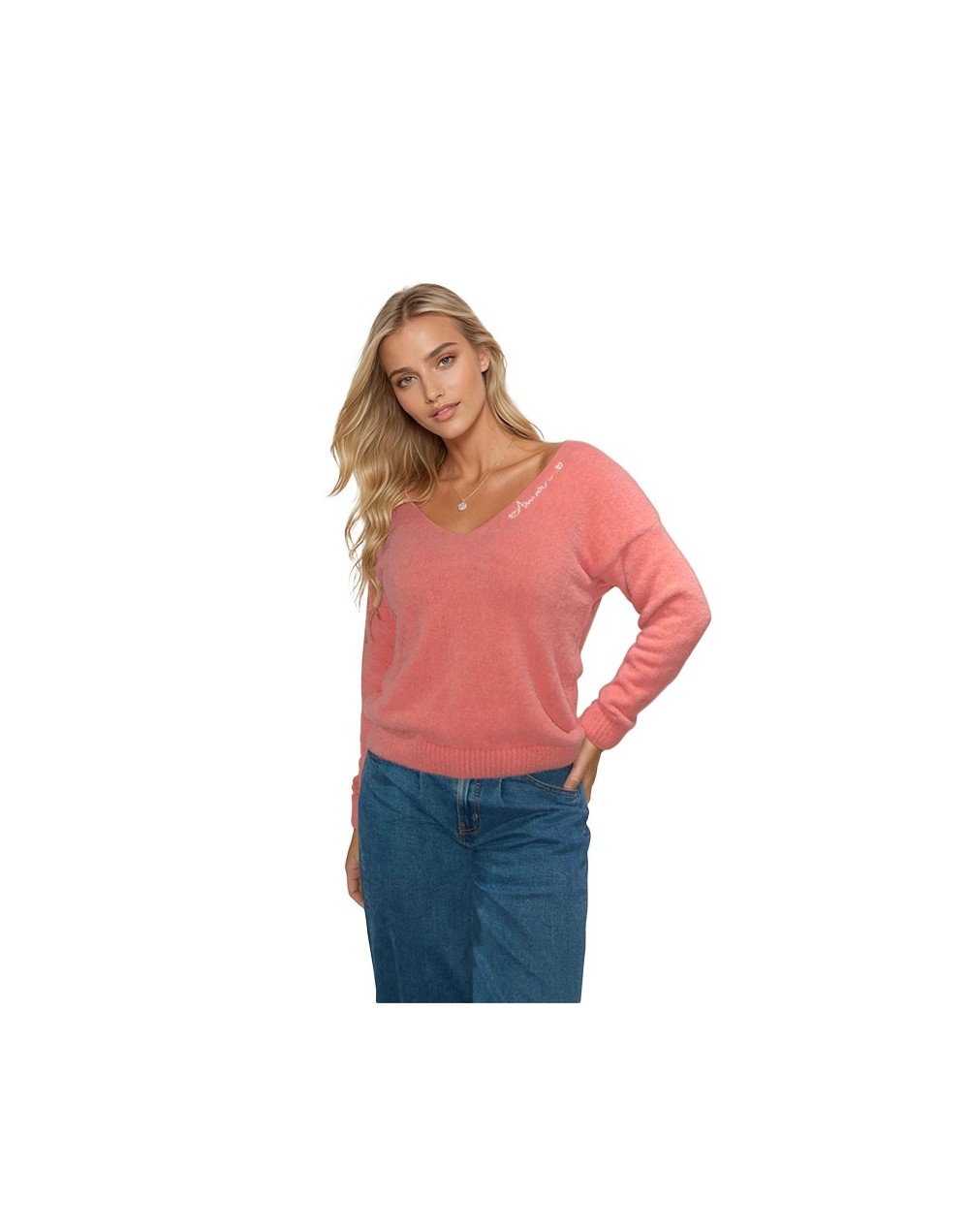 EMC922U14 Buzo Serena Color Coral Talla Unica