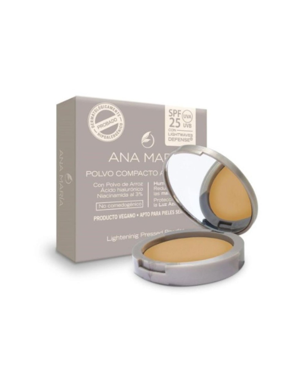 ANA MARIA POLVO COMPACTO ACLARANTE TONO CANELA 15G