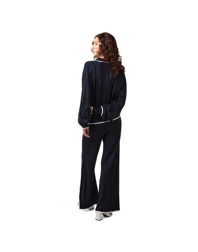 MMP866M04 Pantalon Tiffany Color Azul Oscuro Marfil Talla SM y ML