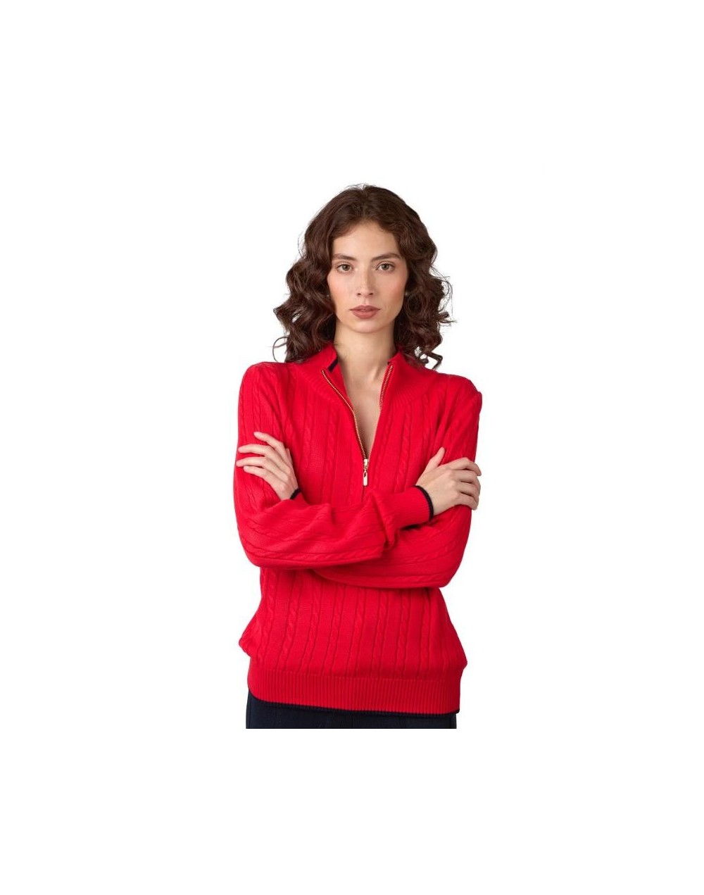 MMC754M18 Camisero Cuello Alto Color Rojo Talla  XS SM y ML
