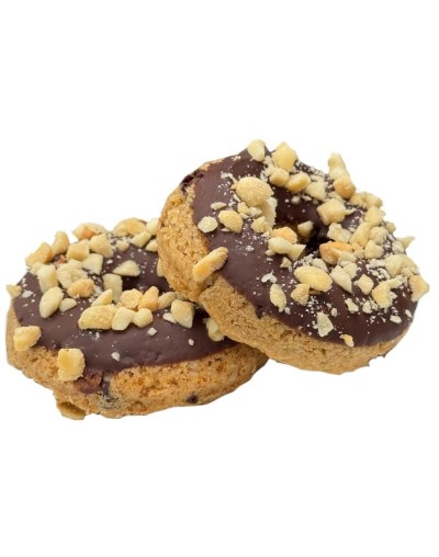 Cajita de 4 Donas Banano y Cacao con Mani
