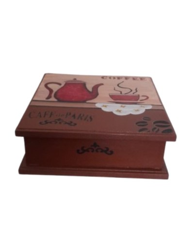 Caja Servilletera Decorativa – Estilo Country Café