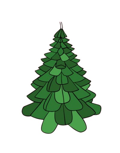 Vela Árbol Capas de Invierno