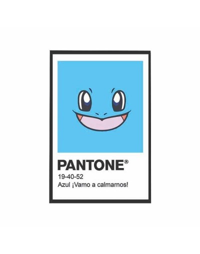Cuadro Pantone Pokémon Squirtle