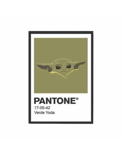 Cuadro Pantone Starwars-Yoda