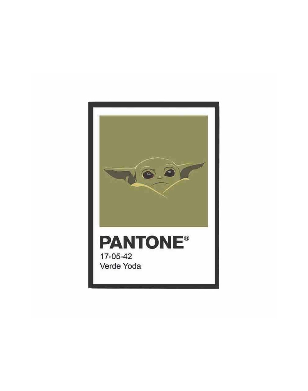 Cuadro Pantone Starwars-Yoda