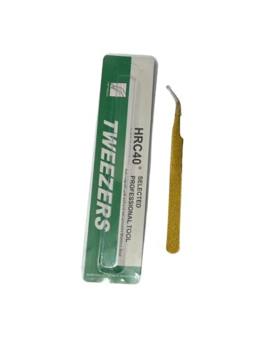 PINZA CURVA DORADA