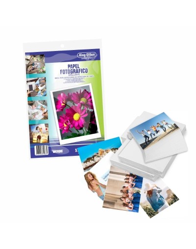 Papel Fotográfico Icopel de 200 gr, tamaño A6 x 20 Hojas