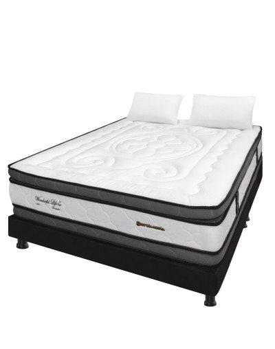 Colchón Doble Wonderful  Base Cama Dividida